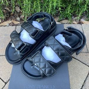Tony Bianco Hiranni Black Sheep Napa 3.5cm Sandals